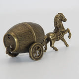 Creative Personality Gas Lighters Carriage Wine Barrel Golden Retro Nostalgic Ornaments Gift