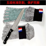 Cut-proof socks Grade , wear-resistant, breathable, mountain climbing, beach wading, hiking, diving socks,  sea-catching shoes,