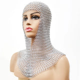 Personalized Head Chain Nightclub Party Body Chain Medieval Chainmail Mask Helmet Vintage Self Defense Anti-Cut Clothing