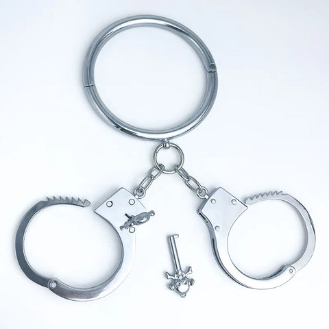 Hand Cuffs Thumb Lock Buckle Toe Lock Buckle SM Bondage Handcuffs Necklace Adult Game Sex Toys Couple Erotic Products Foot Cuffs