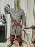Medieval European Armor Riveted Chainmail Long Sleeve Long Pendulum Chainmail Chainmail Wearable