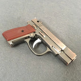GUN Hot Metal Model with Lighting White Light Inflatable Windproof Lighter Model