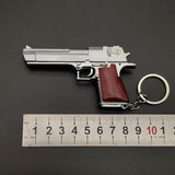Neue 1:3  Hardcover Holz Griff Pistole  Miniatur Modell Keychain Voller Metall Shell Legierung Nicht Schießen Junge Geschenk