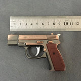 GUN Hot Metal Model with Lighting White Light Inflatable Windproof Lighter Model