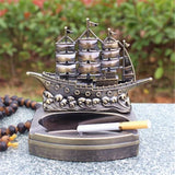 Men's Gifts  Gift Package High Quality Creative Metal Lighter Ashtray Collection Ornaments