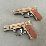 GUN Hot Metal Model with Lighting White Light Inflatable Windproof Lighter Model