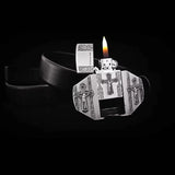 Kerosene lighter with metal strip structure, customized smoking tool, Laguna and Ette accessories, men's gift,
