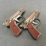 GUN Hot Metal Model with Lighting White Light Inflatable Windproof Lighter Model