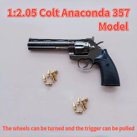 Neue 1: 2,05 Colt  357 Revolver Miniatur Gun Modell Volle Metall Shell Legierung Kann Nicht Schießen Junge Geburtstag Geschenke