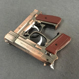GUN Hot Metal Model with Lighting White Light Inflatable Windproof Lighter Model