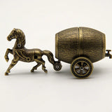 Creative Personality Gas Lighters Carriage Wine Barrel Golden Retro Nostalgic Ornaments Gift