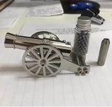 Miniature Napoleon Cannon Metal Naval Desktop Model Artillery Kit for Collection Projectile Can Be Fired Advanced toys（2 Size Stainless Steel ）