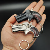 10PCS Neue Mini 6 Haar Legierung Gummiband PistoleModell Miniatur Dekoration Spielzeug Junge Lieblings Geburtstag geschenk Retro