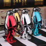 Creative plastic lighter with bright coating penguin open flames are lighter (NO GAS)