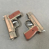 GUN Hot Metal Model with Lighting White Light Inflatable Windproof Lighter Model