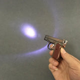 GUN Hot Metal Model with Lighting White Light Inflatable Windproof Lighter Model