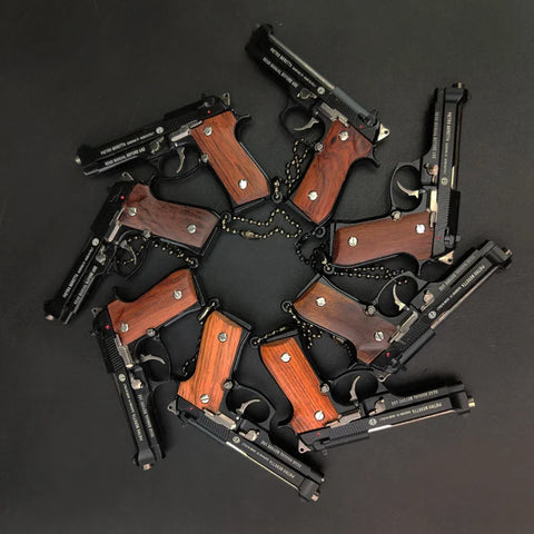 Neue Hohe Qualität Pistole Miniatur Modell 1:3  92F  Schlüsselbund Handwerk Anhänger Können Nicht Schießen Geburtstag Geschenke