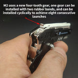 10PCS  Neue Hohe  Voll Metall Miniatur Modell Pistole Pistole Keychain Faltbare Anhänger  Geburtstag Geschenk Spielzeug Junge