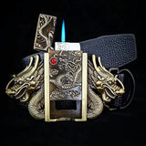 Kerosene lighter with metal strip structure, customized smoking tool, Laguna and Ette accessories, men's gift,