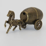 Creative Personality Gas Lighters Carriage Wine Barrel Golden Retro Nostalgic Ornaments Gift