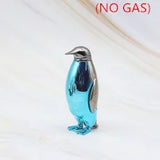 Creative plastic lighter with bright coating penguin open flames are lighter (NO GAS)
