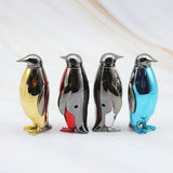 Creative plastic lighter with bright coating penguin open flames are lighter (NO GAS)