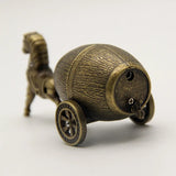 Creative Personality Gas Lighters Carriage Wine Barrel Golden Retro Nostalgic Ornaments Gift