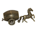 Creative Personality Gas Lighters Carriage Wine Barrel Golden Retro Nostalgic Ornaments Gift