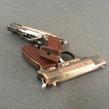 GUN Hot Metal Model with Lighting White Light Inflatable Windproof Lighter Model