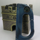 Mountaineering keychain Lighter Compass keychain with wine open keychain