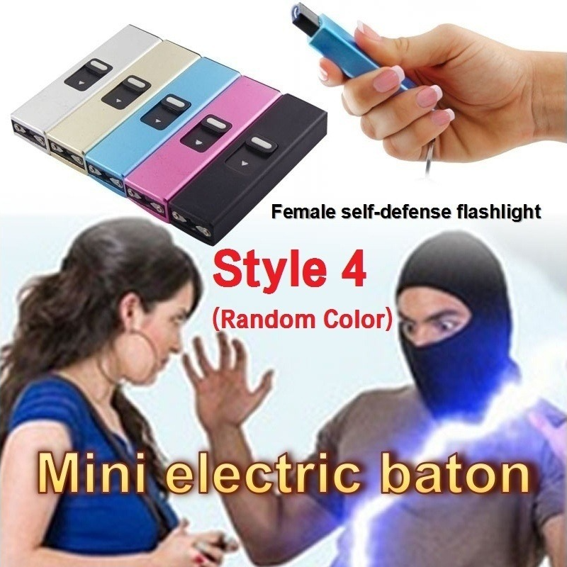50 style High Voltage Tactical Flashlight Stun Gun for sale Volts Self-defense Weapons Survival Camp | POPOTR™