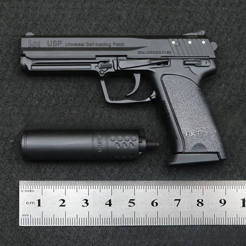 1:2.05 alloy disassembly metal, new shell throwing USP model, non-firing