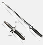 Self-defense Three-section Retractable Stick Stainless Steel Telescopic Baton Outdoor Tool Training Equipment| POPOTR™