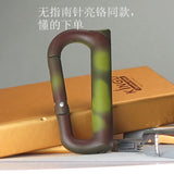 Mountaineering keychain Lighter Compass keychain with wine open keychain