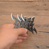 3pcs Darts Ninja Kunai Hunting Knives Tactical Fixed Blade Throwing Knife Set with Sheath