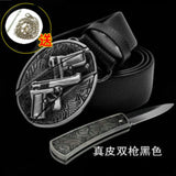 2026 Unique non-mainstream trendy brand animal belt self-defense knife, multifunctional leather belt knife | POPOTR™