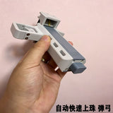 New automatic loading, explosive slingshot with magazine, fast beading toy, full set of magnetic magnetic elastic rack