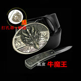 2026 Unique non-mainstream trendy brand animal belt self-defense knife, multifunctional leather belt knife | POPOTR™