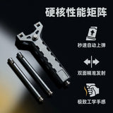 Aluminum alloy mechanic magazine High-precision mechanical magazine Magnetic suction rapid-fire continuous-fire artifact Portable automatic loading slingshot
