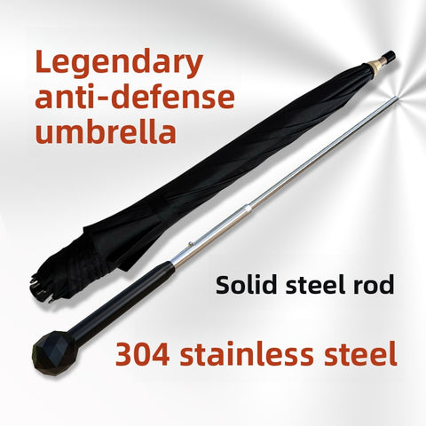 Self-defense riot umbrella Multifunctional broken window can pull out samurai long-handled umbrella Men's martial arts wind car self-defense umbrella  Sword Knife| POPOTR™