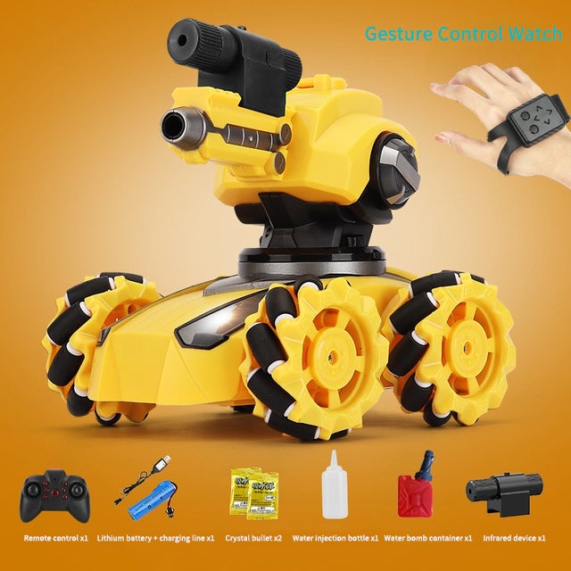 Multifunctional hand gesture remote control tank car