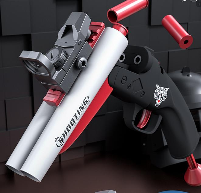 Dobbeltrør Soft Bullet Gun Legetøjspistol