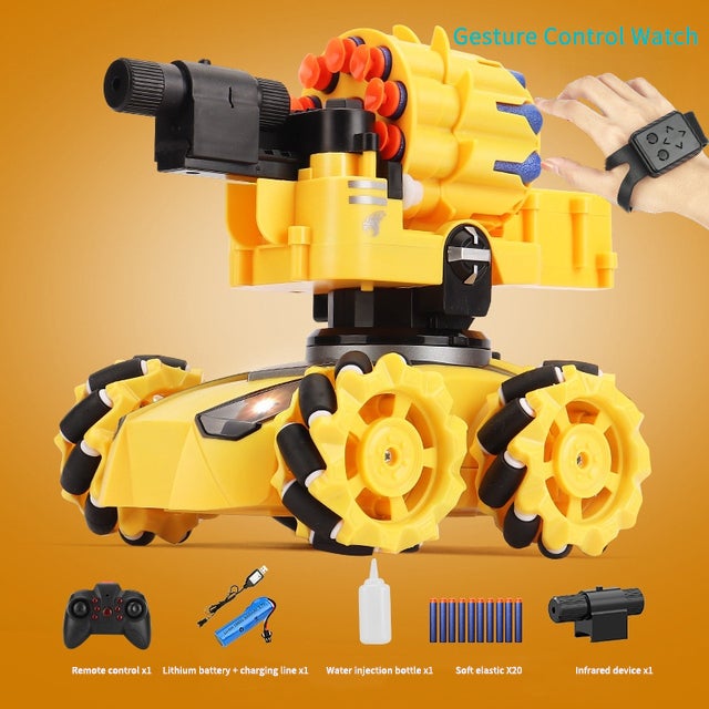 Multifunctional hand gesture remote control tank car