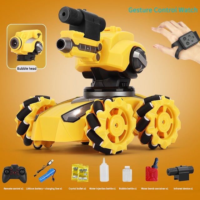 Multifunctional hand gesture remote control tank car