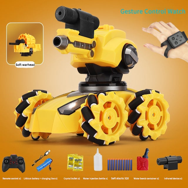 Multifunctional hand gesture remote control tank car
