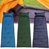 2025 1Pc Self Inflatable Portable Air Mattress Mat Pad Pillow Sleeping Bed Camping Hiking Outdoor | POPOTR™