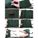 2025 1Pc Self Inflatable Portable Air Mattress Mat Pad Pillow Sleeping Bed Camping Hiking Outdoor | POPOTR™