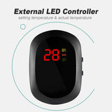 200-800W Aquarium LED Heater Fish Tank Water Submersible Adjustable Thermostat With Plug Adapter