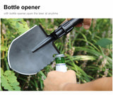 Multi-Functional Portable Spade Multi-Functional Folding Shovel with Rust Prevention Coating for Outdoor Camping Survival