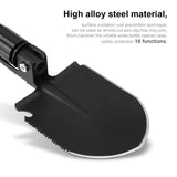 Multi-Functional Portable Spade Multi-Functional Folding Shovel with Rust Prevention Coating for Outdoor Camping Survival